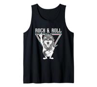 Rock & Roll Cool Lion Music Vibes Camiseta sin Mangas