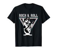 Rock & Roll Dog Guitarra Música Fun Vibes Camiseta