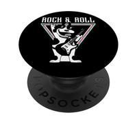 Rock & Roll Dog Guitarra Música Fun Vibes PopSockets PopGrip Adhesivo