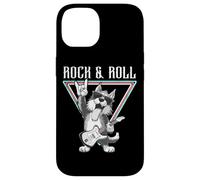 Rock & Roll Dog Playing Guitarra Eléctrica Carcasa para iPhone 14