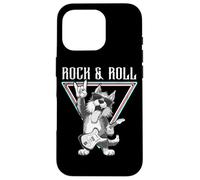 Rock & Roll Dog Playing Guitarra Eléctrica Carcasa para iPhone 16 Pro