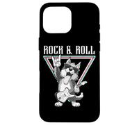 Rock & Roll Dog Playing Guitarra Eléctrica Carcasa para iPhone 16 Pro MAX