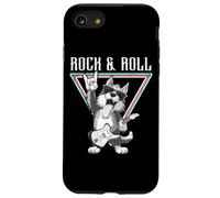 Rock & Roll Dog Playing Guitarra Eléctrica Carcasa para iPhone SE (2020) / 7/8