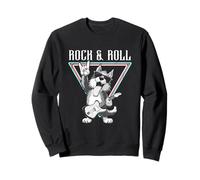 Rock & Roll Dog Playing Guitarra Eléctrica Sudadera