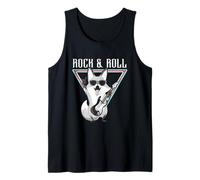 Rock & Roll Fox Guitarra Cool Vibe Fun Camiseta sin Mangas