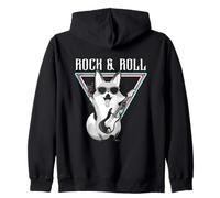 Rock & Roll Fox Guitarra Cool Vibe Fun Sudadera con Capucha
