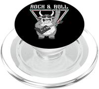 Rock & Roll Fun Bull Guitarrista Icono PopSockets PopGrip para MagSafe