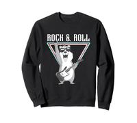 Rock & Roll Funny Bear Guitar Vibes Sudadera