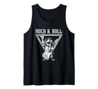 Rock & Roll Guitar Dog Fun Vibes Camiseta sin Mangas