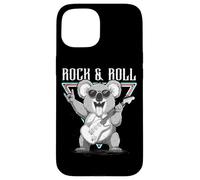 Rock & Roll Guitarra Cool Koala Vibes Carcasa para iPhone 15