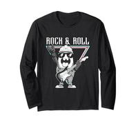 Rock & Roll Guitarra Mascota Fun Vibes Manga Larga