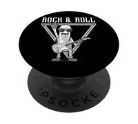 Rock & Roll Guitarra Música Entusiasta Diversión PopSockets PopGrip Adhesivo