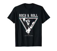 Rock & Roll Guitarrista Divertido Arte De Dibujos Animados Camiseta