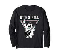 Rock & Roll Polar Bear Guitarra Cool Vibes Manga Larga