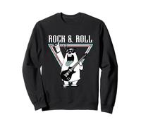 Rock & Roll Polar Bear Guitarra Cool Vibes Sudadera