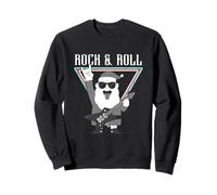 Rock & Roll Santa Claus Guitarra Cool Vibe Sudadera