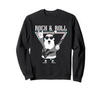 Rock & Roll Santa Guitar Vibes Holiday Vibes Sudadera