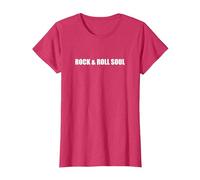 Rock & Roll Soul Camiseta, Mujer, Rojo Jaspeado, XL
