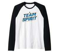 Rock & Roll Your Healthy Life Style Team Spirit Azul Oro Camiseta Manga Raglan