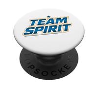 Rock & Roll Your Healthy Life Style Team Spirit Azul Oro PopSockets PopGrip Adhesivo