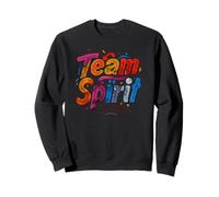 Rock & Roll Your Healthy Life Style Team Spirit Rainbow Sudadera