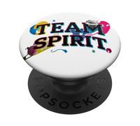 Rock & Roll Your Healthy Life Style Team Spirit Splash PopSockets PopGrip Adhesivo