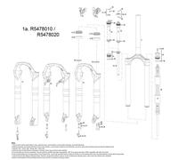 Rock Shox - Repuesto Botellas 26'' Xc32/Tora Tk 2.011 Eje 9Mm Solo Disco 80-120Mm Negras