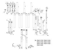 Rock Shox - Repuesto Cabeza-Barras Lyrik 2 Step 180Mm