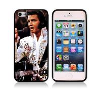 Rock Singer Star Elvis Presley iPhone 5s Cover Black Color TPU Rubber Case iPhone 5 Case