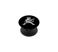 Rock Star Cat Guitarrista Rock Concierto Rock Rock N Roll PopSockets PopGrip Adhesivo