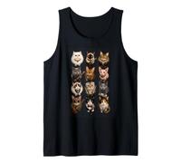 Rock Star Cats Punk Band Kittens Rock'n Roll Regalos Divertidos Camiseta sin Mangas