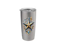 Rock Star Divine Diamond Gold Edición Limitada Vaso térmico de acero inoxidable de doble pared