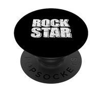 Rock Star Música Estilo Género Guitarra Banda de Rock PopSockets PopGrip Adhesivo