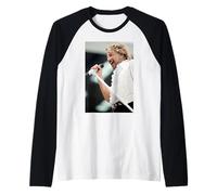 Rock Star Rod Stewart De Caras En Villa Park 1995 Camiseta Manga Raglan