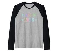 Rock Stars Class of 2026 Graduación Hello Seniors Vintage Camiseta Manga Raglan