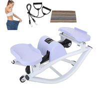 Rock Stepper, Escaladora Lateral De Un Costado A Otro, con Pantalla LCD, Entrenamiento En Casa De Bajo Impacto para Piernas, Glúteos Y Cardio, Silenciosa, Compacta para Apartamento(Purple)