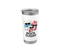 Rock Sugar Juego de palabras con comida divertida Vaso térmico de acero inoxidable de doble pared