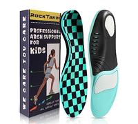ROCK TAKIN - Plantillas ortopédicas para fascitis plantar, fuerte apoyo para arco alto de los niños, alivio del dolor de pie plano, mejora la postura