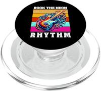 Rock The Neon Rhythm (Guitarra Eléctrica) PopSockets PopGrip para MagSafe