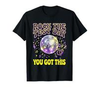 Rock The Test Day You Got This Disco 80s Camiseta