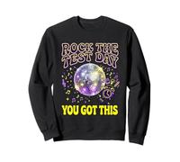 Rock The Test Day You Got This Disco 80s Sudadera