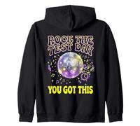 Rock The Test Day You Got This Disco 80s Sudadera con Capucha