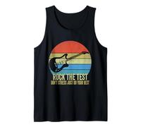 Rock The Test Don't Stress Test Day, Divertido día de exámenes, Profesor Camiseta sin Mangas