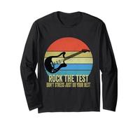 Rock The Test Don't Stress Test Day, Divertido día de exámenes, Profesor Manga Larga