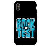 Rock the Test Examen final de la escuela Profesor Estudiante Carcasa para iPhone X/XS