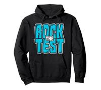Rock the Test Examen final de la escuela Profesor Estudiante Sudadera con Capucha