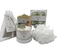 Rock the Top Eucalyptus - Cestas de regalo de spa de menta verde para mujer, 6 regalos autocuidados para el frío y el estrés, aromaterapia, baño de sal Epsom, jabón de baño (Trufa), C