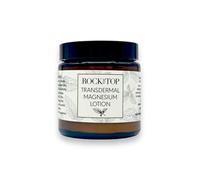 Rock the Top Loción transdérmica de magnesio/crema de magnesio - Loción de magnesio premium para el sueño y el cuidado de la piel hecha con cloruro de magnesio, minerales antiguos, copos de magnesio