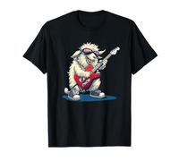 Rock the World con Ovejas y Guitarra Eléctrica Camiseta