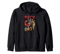 Rock Til You Rot Rock Música Guitarra Esqueleto Rocker Sudadera con Capucha